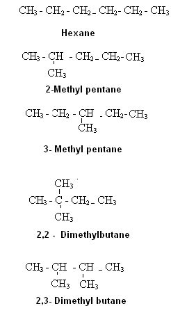 Structural diagram of isomers of hexane - Home Work Help - Learn CBSE Forum