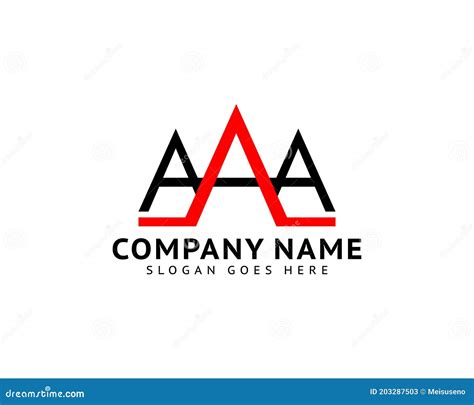 Initial Letter AAA Logo Icon Design Template Stock Vector ...