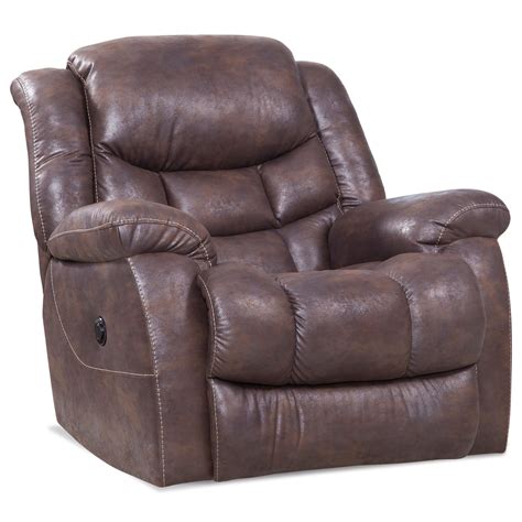 HomeStretch 169 Power Rocker Recliner with Pillow Arms | Standard ...