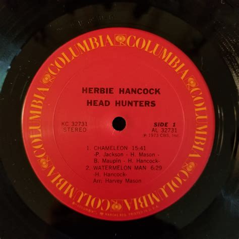 Herbie Hancock - Head Hunters LP NM 1971 Pittman Maupin Mason Chameleon ...