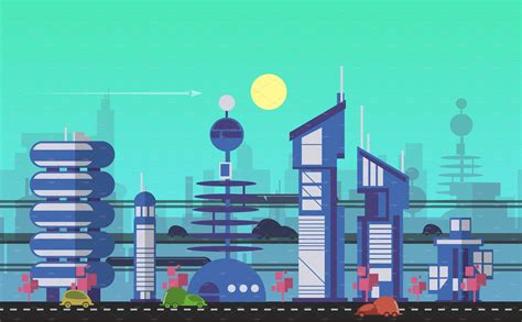 24 cities of the future | City cartoon, Futuristic city, Future city