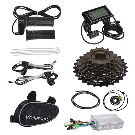 Voilamart Electric Bicycle Kit 26" Rear Wheel 48V 1000W E-Bike Conversion Kit with LCD Display ...