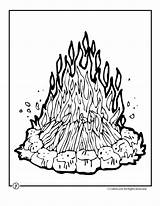 Campfire Coloring Page  Woo Jr Kids Activities sketch template
