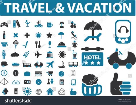 Travel Signs Vector Stock Vector 56297023 - Shutterstock