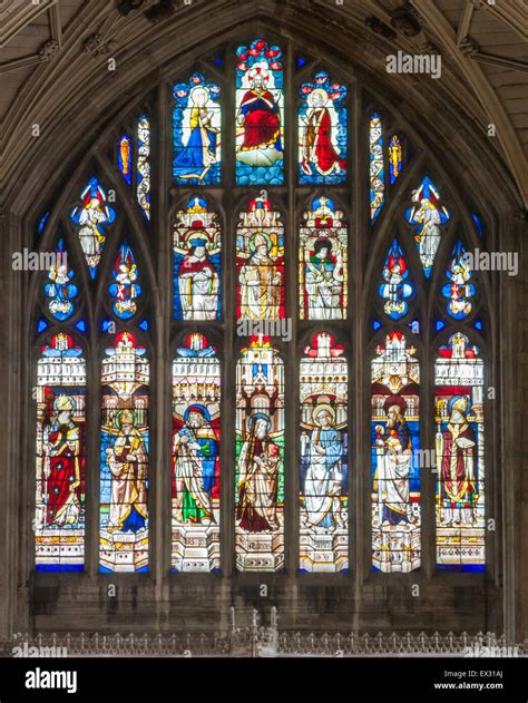 Stained glass windows winchester cathedral hi-res stock photography and images - Alamy