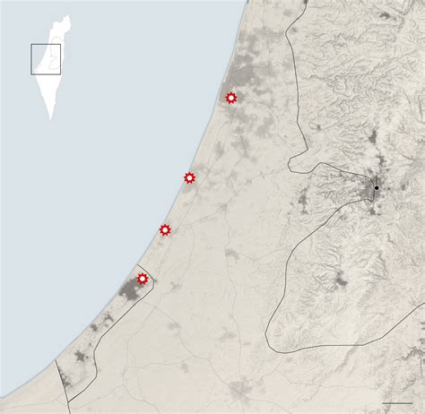 israel-map-missile-strikes - TESLARATI