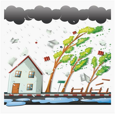 Transparent Wind Clipart Png - Typhoon Clipart, Png Download - kindpng