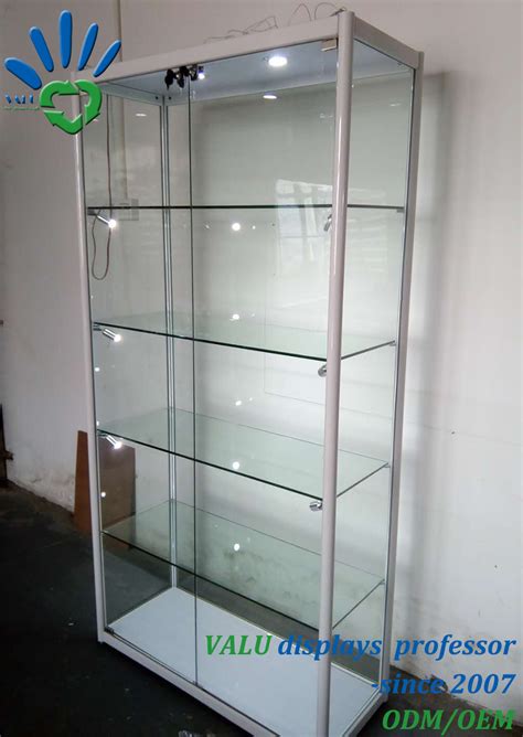 Metal Frame Glass Display Cabinet - Glass Designs