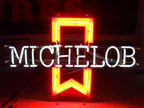 MICHELOB NEON BEER SIGN, circa 1982 | Neon beer signs, Neon bar signs, Bar signs