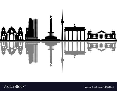 Berlin city skyline Royalty Free Vector Image - VectorStock