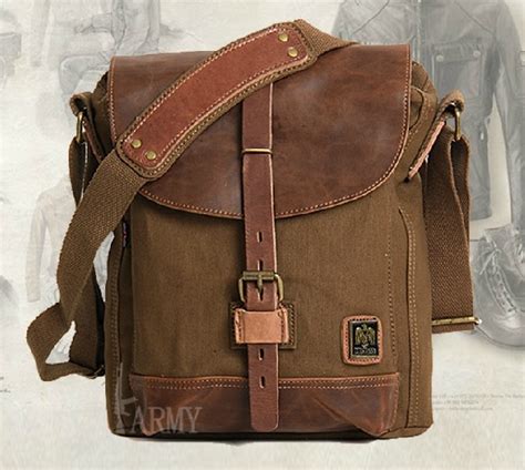 Vintage canvas messenger bags men, canvas satchel bags for men - BagsWish