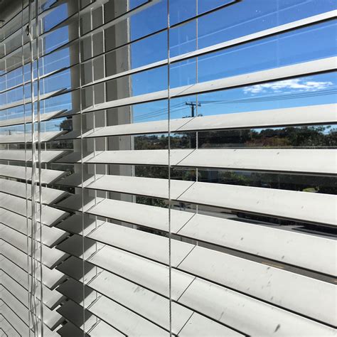 White synthetic wood Venetian blinds | Blinds, Venetian blinds, Faux wood blinds