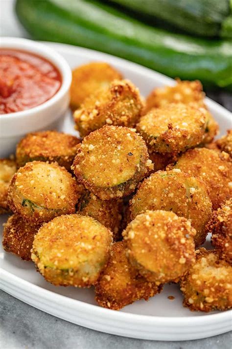 Parmesan Fried Zucchini | Recipe in 2020 | Yummy appetizers, Zucchini fries, Recipes