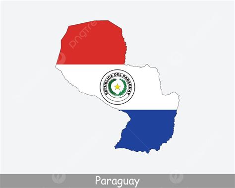 Paraguay Map Flag Design Map Color Vector, Design, Map, Color PNG and ...