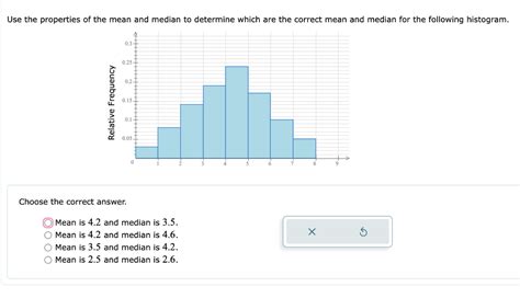 Solved Use the properties of the mean and median to | Chegg.com