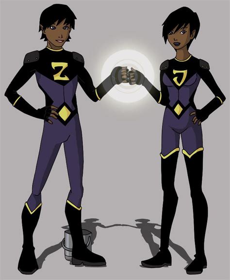 YJ Wonder Twins by Glee-chan | Wonder twins, Twins, Zan and jayna