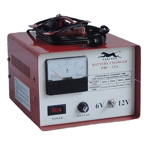 PBC 12A: Panther Battery Charger 12A Output Current, 6&12V DC Output ...