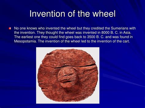 PPT - Invention of the wheel By Evan Chmura PowerPoint Presentation ...