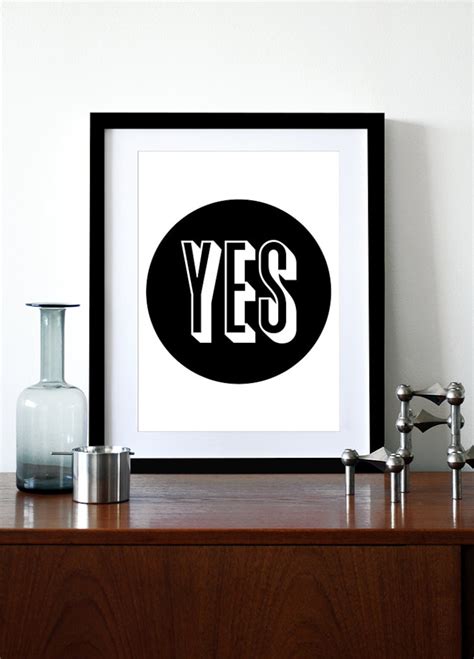 Typography Poster Print Retro Graphic Design Inspirational Quote Mid ...