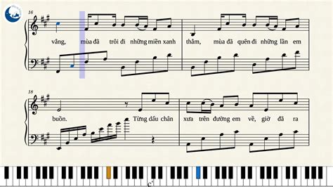 Giấc Mơ Trưa piano sheet (Giáng Son) - Arranged by Martha Loan - YouTube