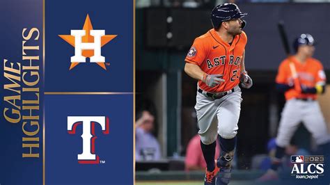 Astros vs. Rangers ALCS Game 5 Highlights (10/20/23) | MLB Highlights ...