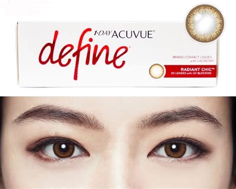 #1 1-Day Acuvue define Radiant Chic contact lenses Review - US$35.50