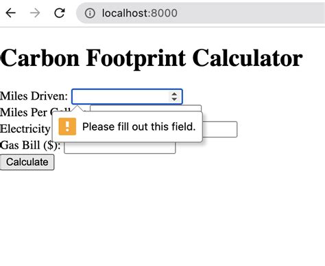 Carbon Footprint Calculator | Devpost