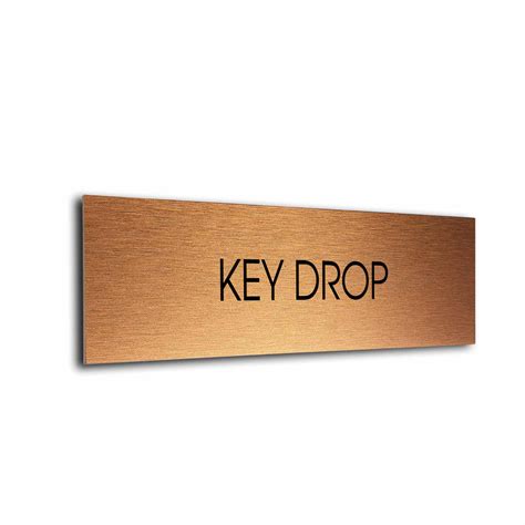 Key Drop Door Sign. Clearly label every room in your facility with our stylish modern door signs ...