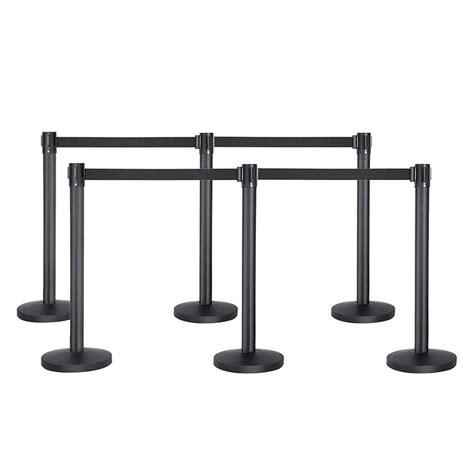 Retractable Belt Barrier Stanchions for Crowd Control