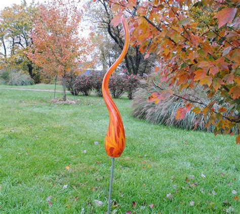 Flame Garden Sculpture - Fire