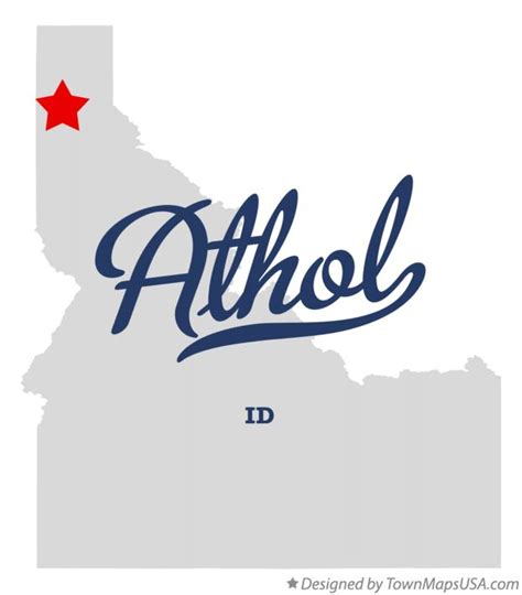 Map of Athol, ID, Idaho