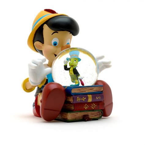 Disneyland Paris Pinocchio Musical Snow Globe, Very rare