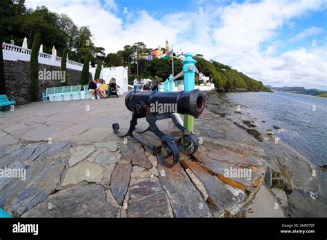 Portmeirion Village was used as a location for the 1960's cult TV series "The Prisoner" starring ...