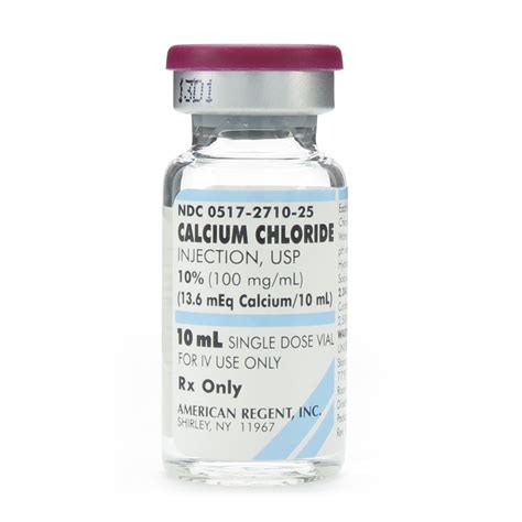 Calcium Chloride 10% 13.6mEq, 100mg/mL, SDV, 10mL Vial | McGuff Medical Products