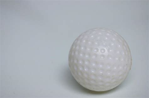 Golf Ball | Free Stock Photo | A plastic golf ball isolated on a white background | # 6508