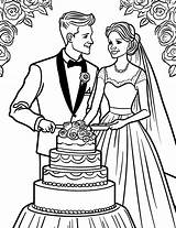 30 Wedding Coloring Pages Cute Free Sheets sketch template