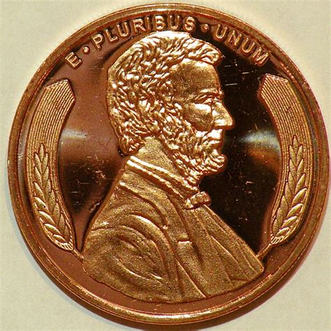 Money Trader 1-oz 999 Pure Copper Bullion 2012 Lincoln Design Coin ...