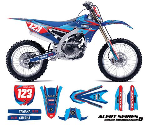 Yamaha-dirt-bike-graphics-alert-cyan | Yamaha dirt bikes, Yamaha ...