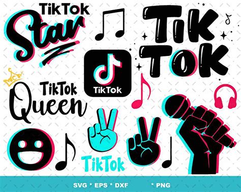 Tik tok svg bundle - Cricut cut file-tik tok social media – Kawaii Raymi