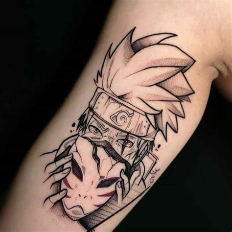 Hatake Kakashi Tattoo 😍😍@blackcap.tattoo 👻 Follow me and Tag your. Otaku Friends to the best ...