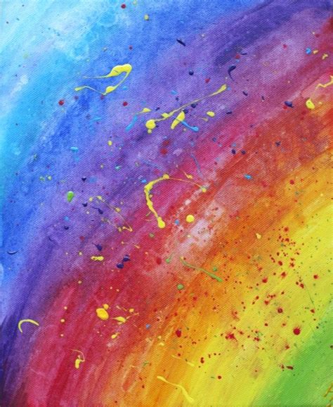 rainbow painting | Rainbow painting, Abstract painting diy, Painting