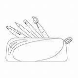 Pencilcase Craft Colouring Pages Sketch Coloring Page sketch template