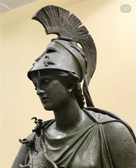 Famous Figure Ancient Greek Bronze Large Life-Size Athena Sculpture