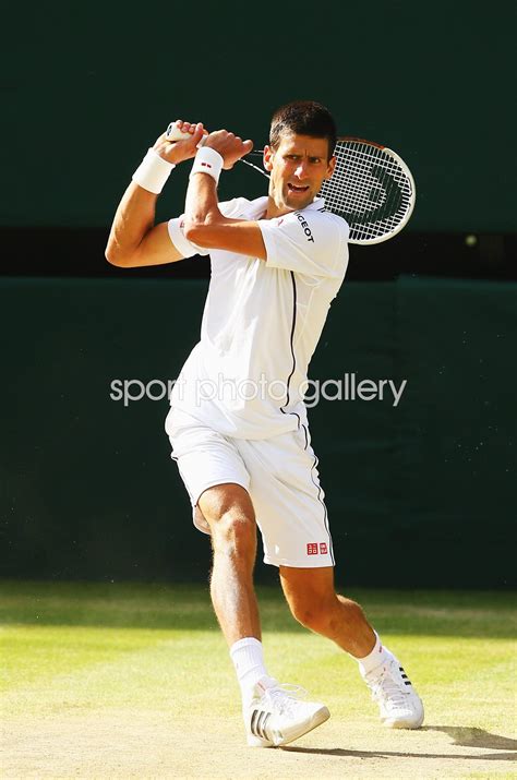 Novak Djokovic Serbia Backhand Wimbledon Final 2014 Images | Tennis Posters