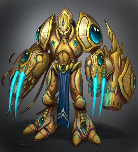 StarCraft II: Wings of Liberty - Protoss Zealot | Starcraft, Alien concept art, Game concept art