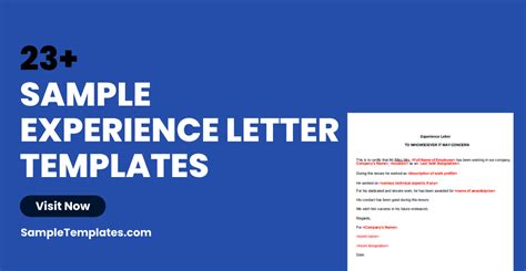 FREE 23+ Sample Experience Letter Templates in PDF | MS Word | Pages | Google Docs / NCSO ...