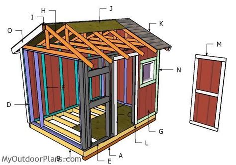 Building a 8x10 garden shed | Plans d'abris