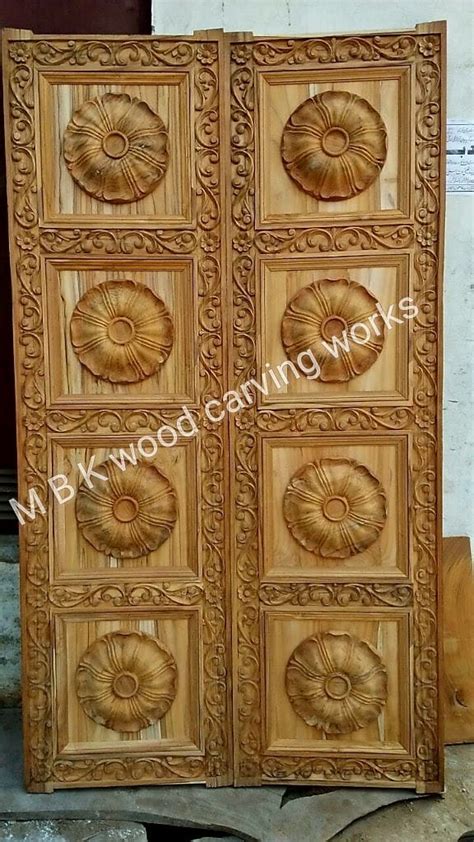 Main Door Double Shutter -MBK WOOD CARVING WORKS [08042753759], Hyderabad