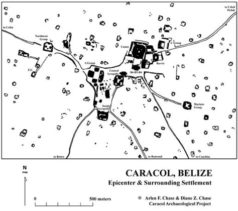 Site Core Map - Caracol Archaeological Project