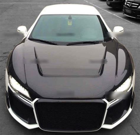 Audi R8 V8 V10 Carbon Fiber Hood Bonnet Body Kit